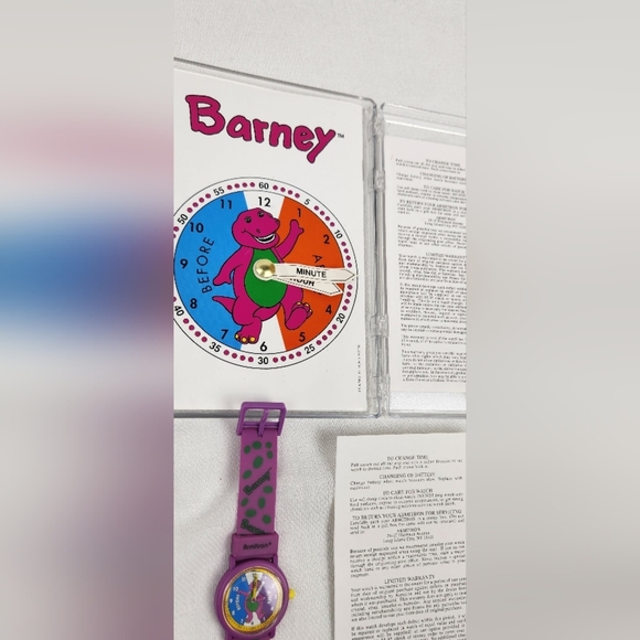 Vintage Armitron Barney Watch & Teach Me Time Book. - Picture 6 of 10